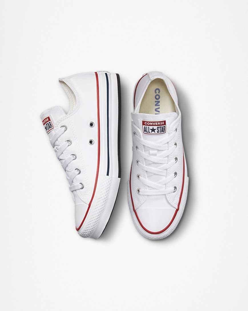 Dívčí Boty Na Platformy Converse Chuck Taylor All Star Lift Nízké Bílé Tmavě Červené Tmavě Blankyt | CZ DFN3136